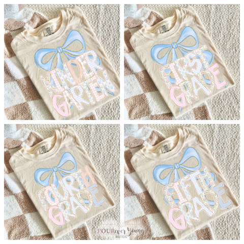 Pastel Bow Back to School