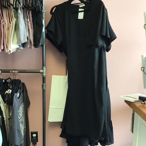 2383 Black Pocket Dress