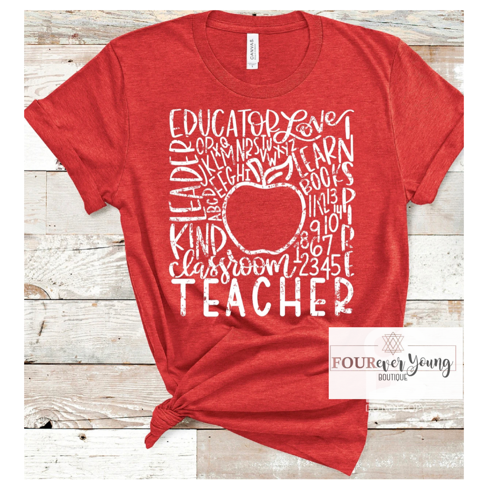 Teacher Typography Graphic Tee
