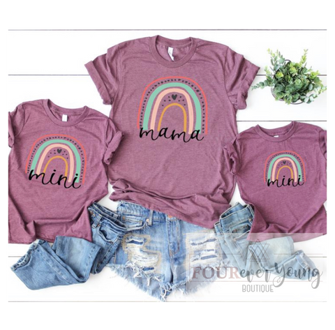 Mini (mauve) Baby Triblend Tee