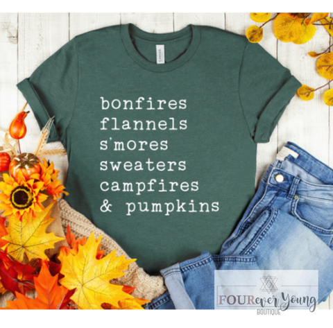 Fall List Graphic Tee
