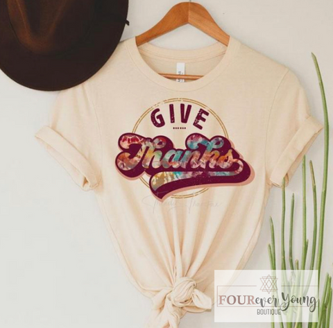 Give Thanks Graphic Tee