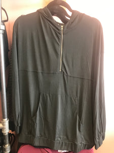 829 Black 1/4 Zip
