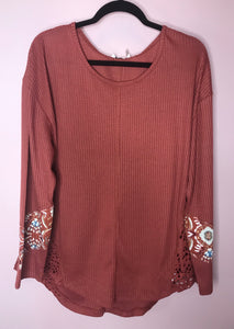 Rust Waffle Long Sleeve
