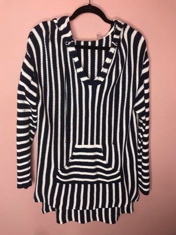 59 Sunset Sailing Hooded Top Navy
