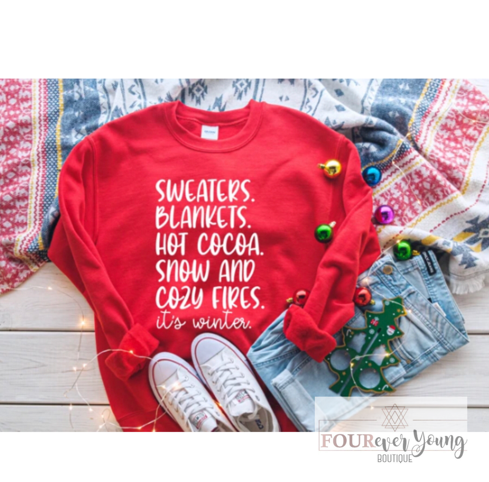 It’s Winter List Crew Sweathirt
