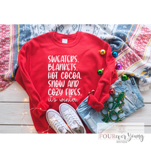 It’s Winter List Crew Sweathirt