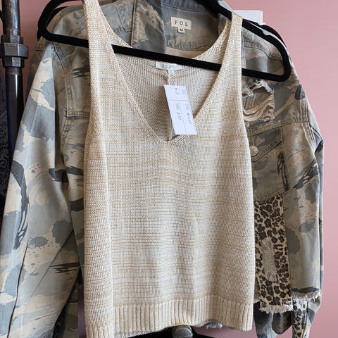 1608 Oatmeal Sweater Tank