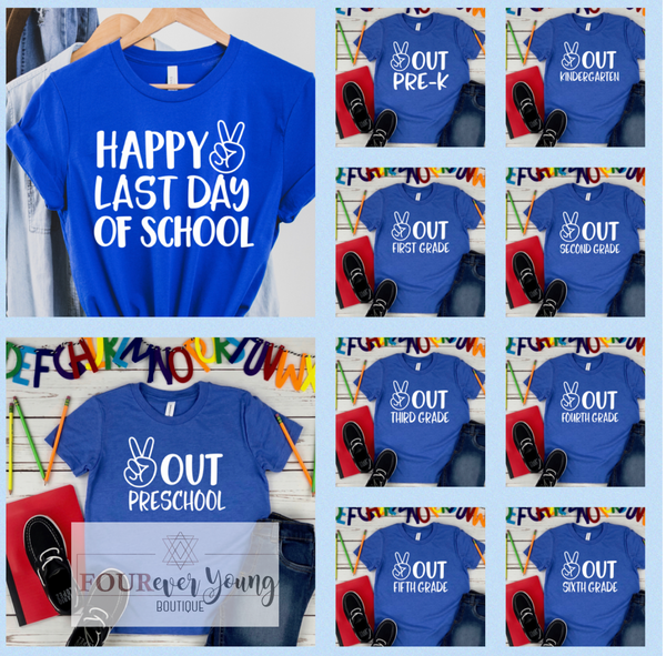 Peace Out School Graphic Tee