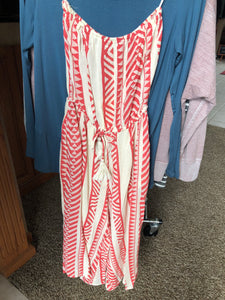 Coral Tribal Romper