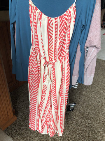 Coral Tribal Romper