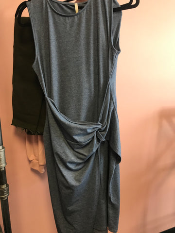 577 Blue dress tie front