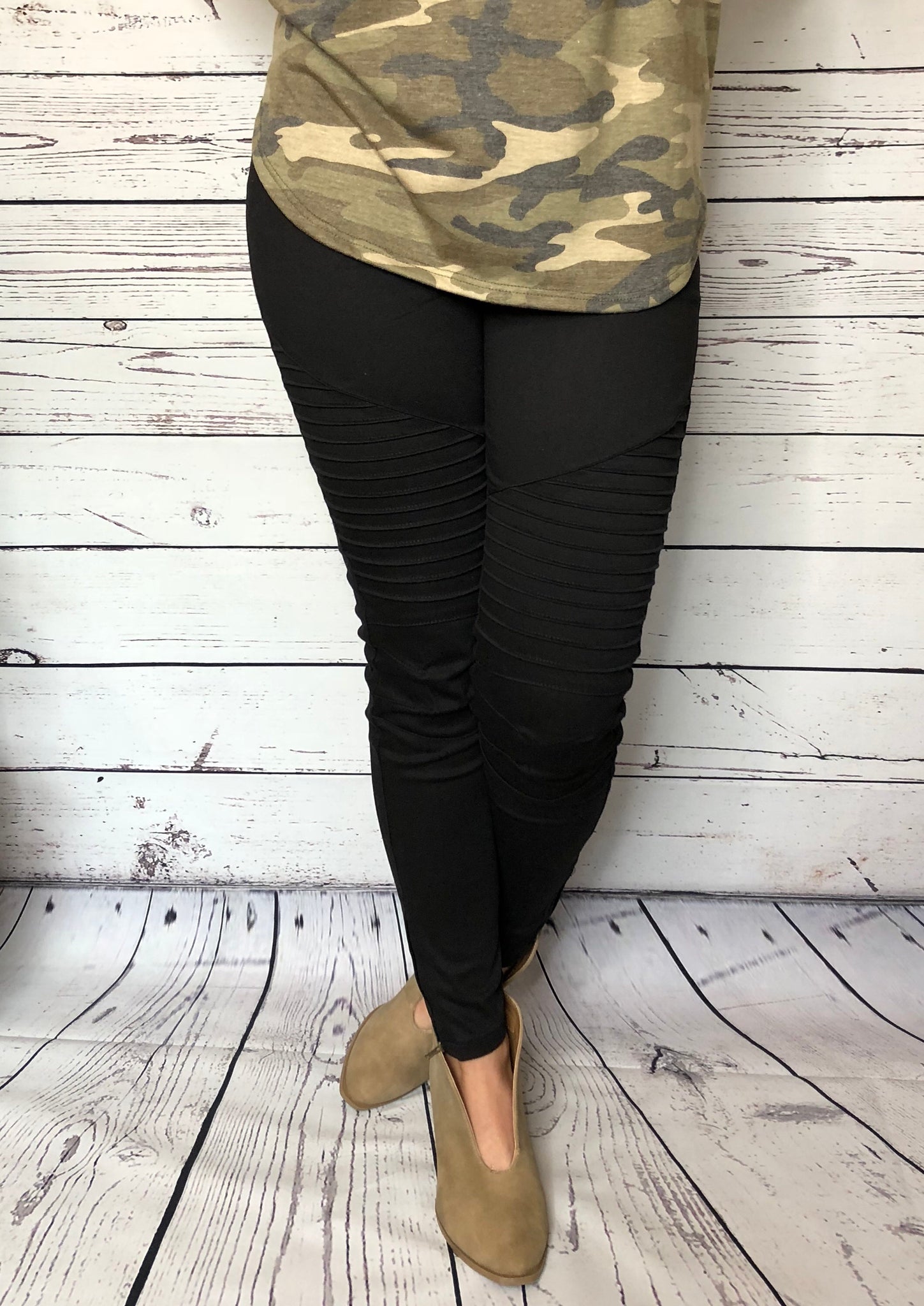 Black Motto Jeggings Curvy