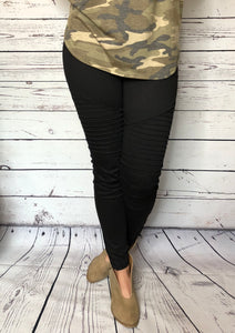 Black Motto Jeggings Curvy