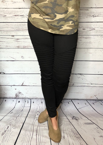 Black Motto Jeggings Curvy