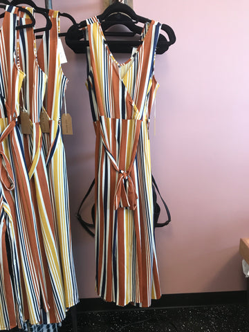 735 Stripped Jumpsuit