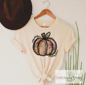 Tie Dye Pumpkin Graphic Tee