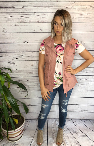 Mauve Utility Vest