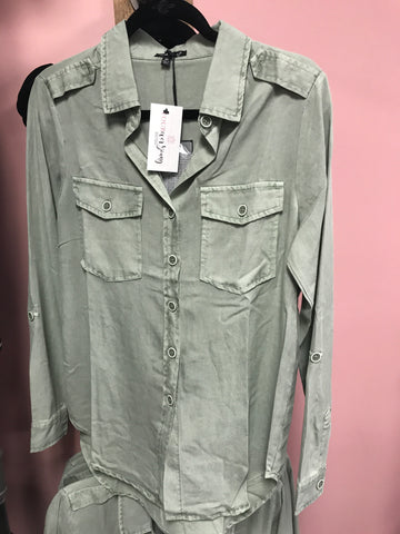 430 Sage Button Down Shirt