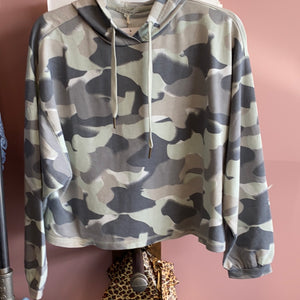 1626 Gray Camo Hoodie