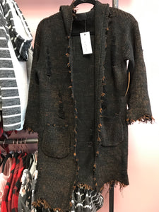 405 Black & Rust Cardigan