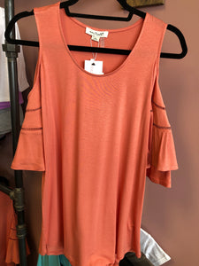 442 Wingin It Cold Shoulder Top