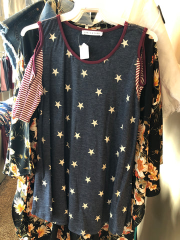 Stars & Stripes Cold Shoulder