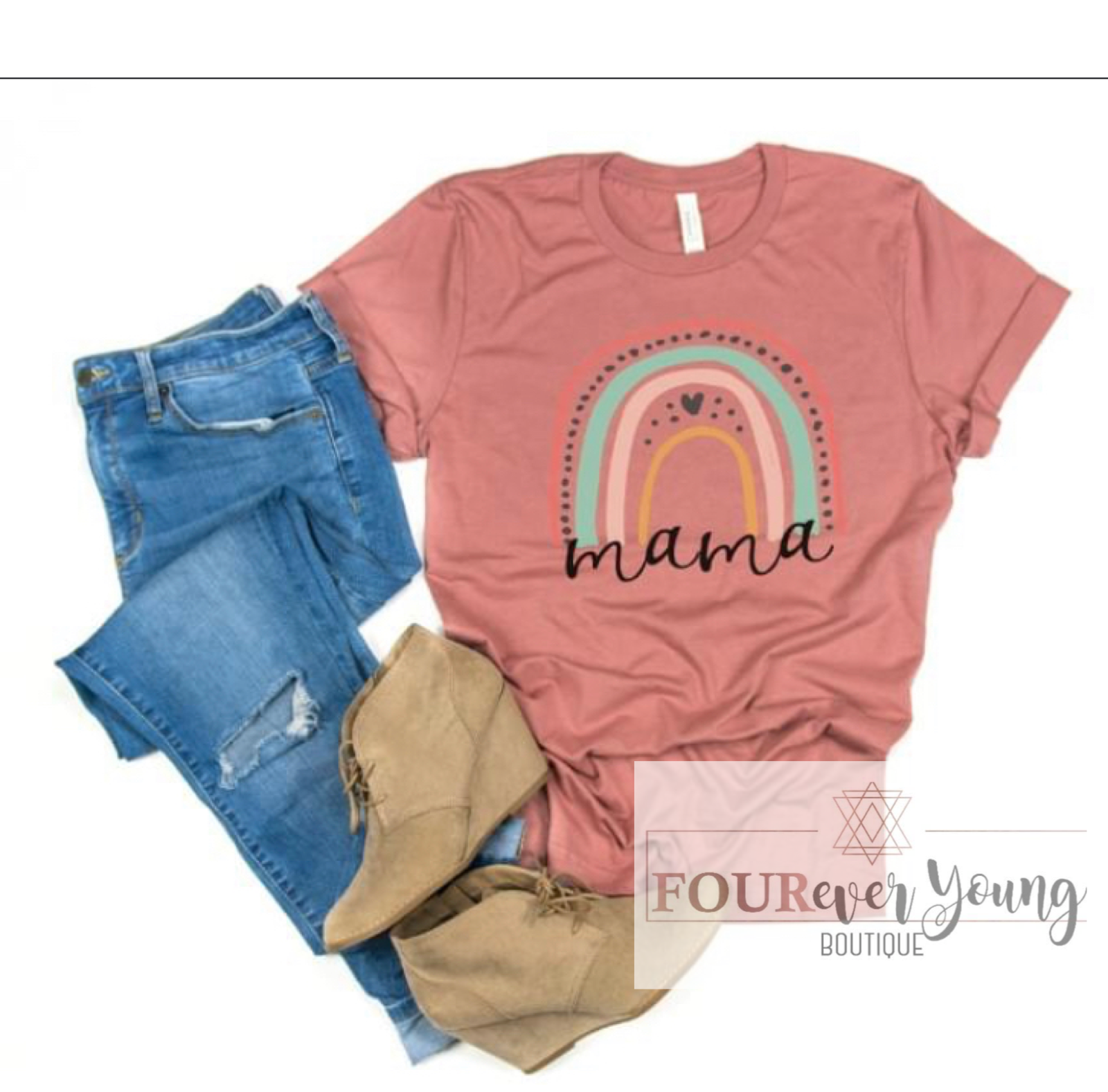 Mama (Mauve) Adult Triblend Tee