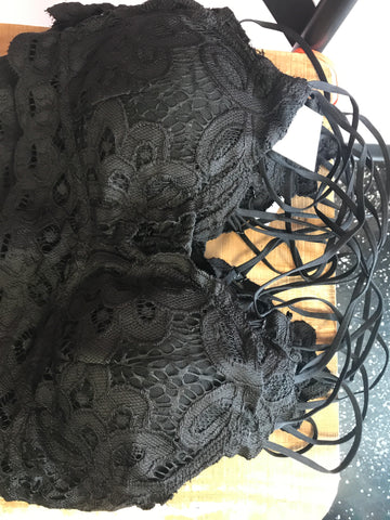 729 Black Lace Bralette