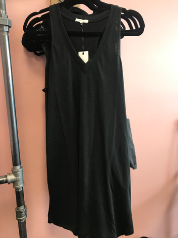 541 Black V-Neck Dress