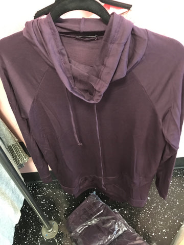 863 Plum Long Sleeve Polar Collar