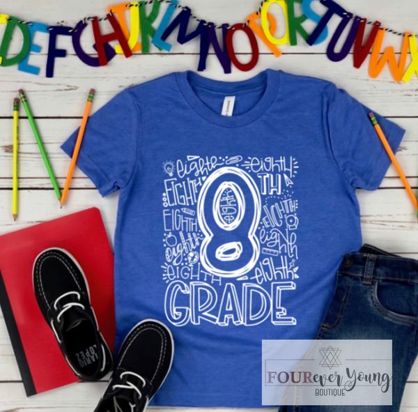 School Grade Level Typography ADULT