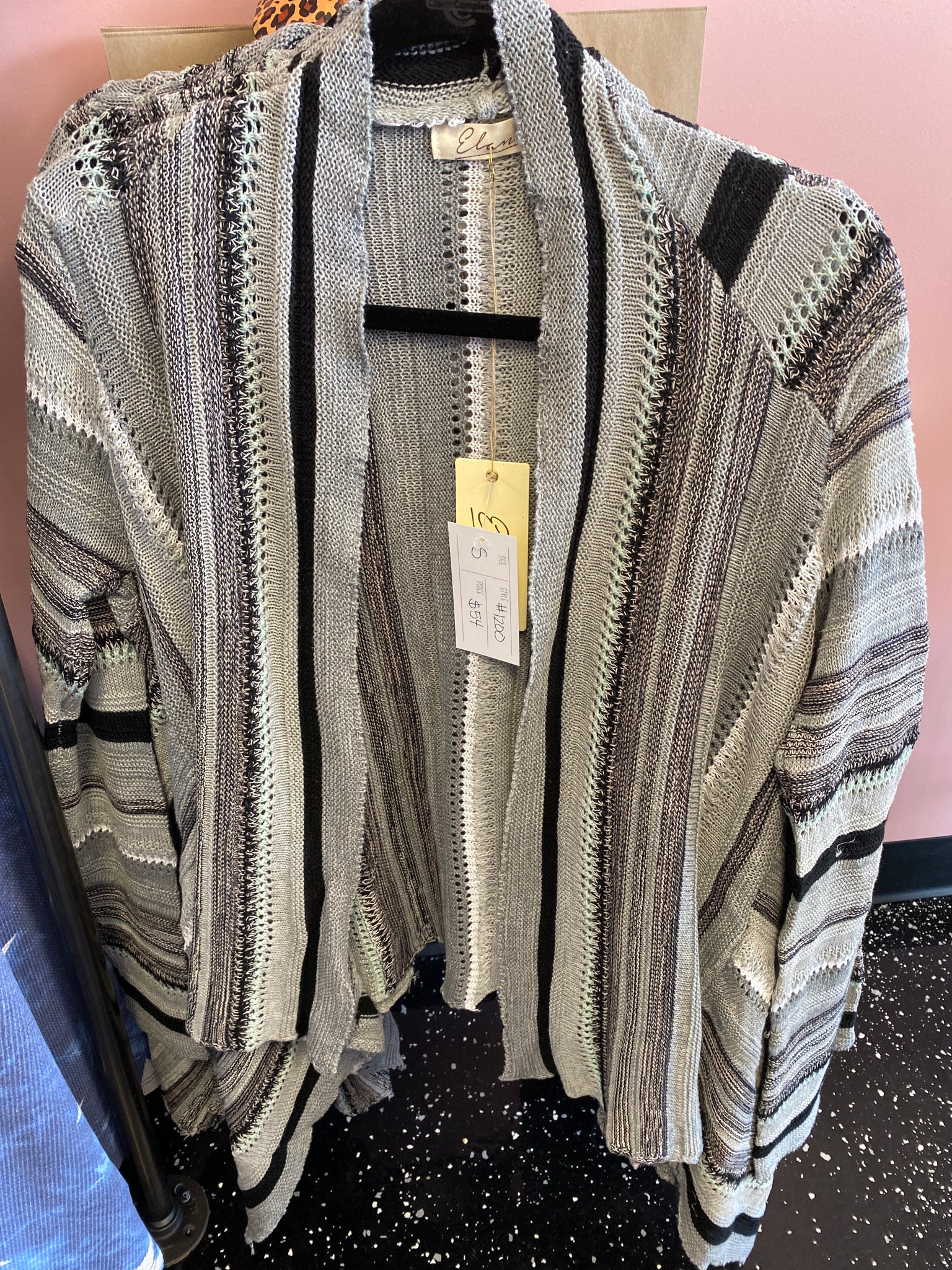 1200 Gray Elan Cardigan