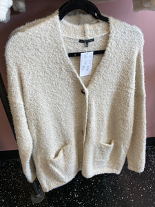 951 Cream Sherpa Cardigan