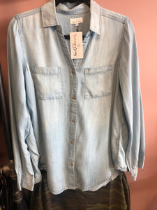 979 Denim Grey Wash Ginger Denim Shirt