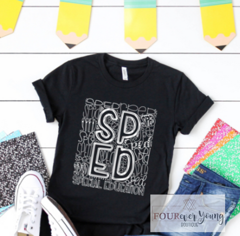 Special Ed Typography Graphic Tee