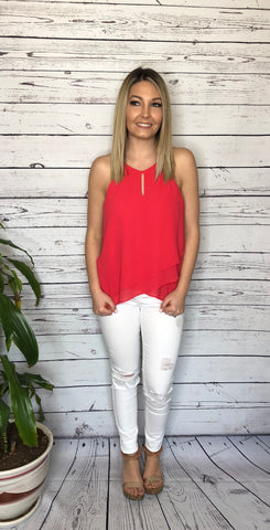 Red Halter Top
