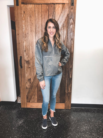 423 Gray Windbreaker