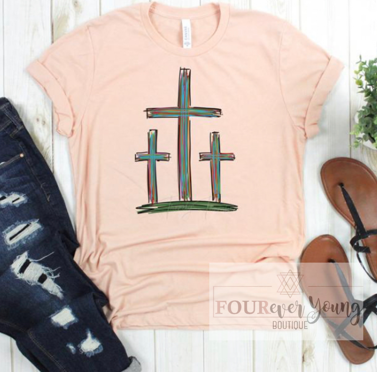 Three Cross Graphic Tee