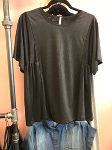 567 Black Silk Top
