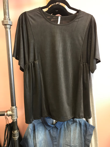 567 Black Silk Top