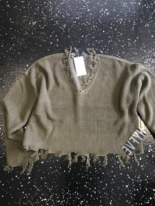 822 Olive Sweater