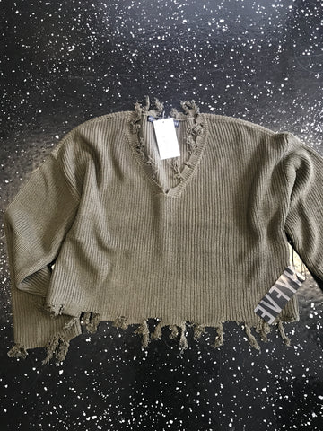 822 Olive Sweater