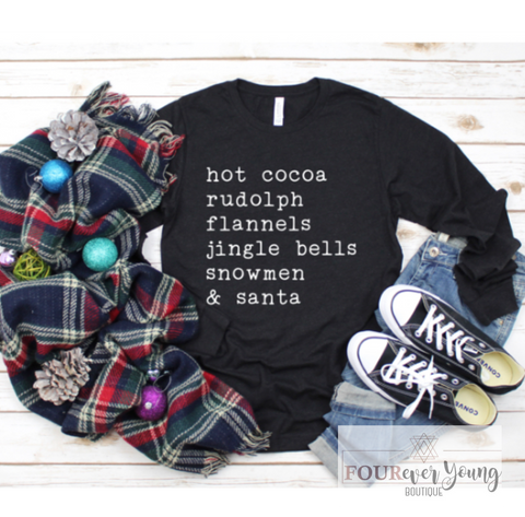 Holiday List Long Sleeve