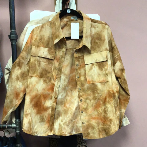1779 Mauve/Gucci Combo Tie Dye Corduroy Shirt