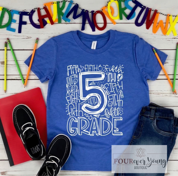 School Grade Level Typography ADULT