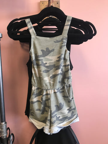 740 Girls Camo Romper