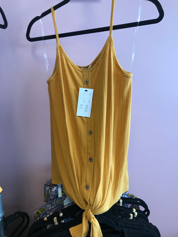 838 Mango Button Down Tank