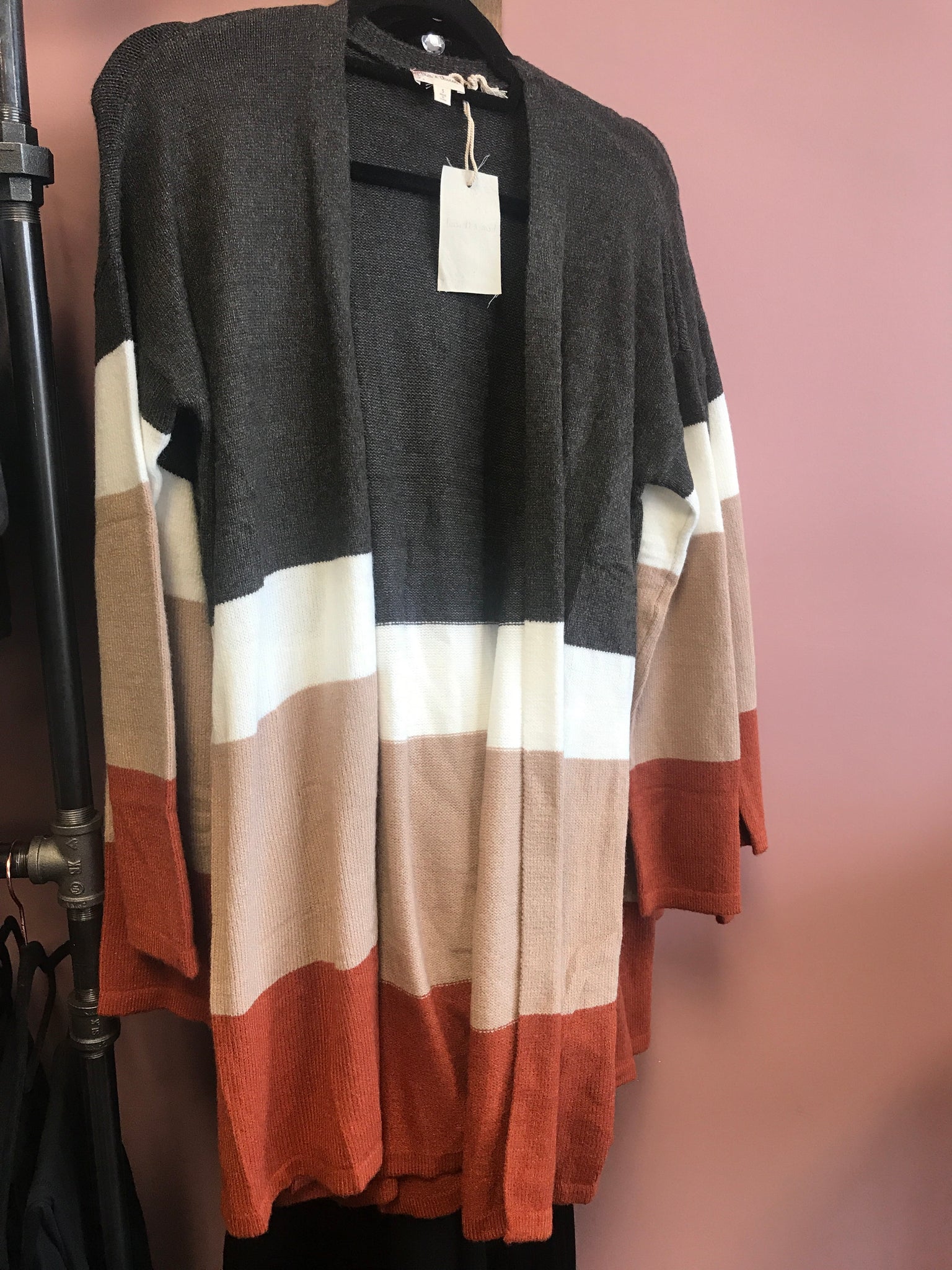 932 Color Block Cardigan