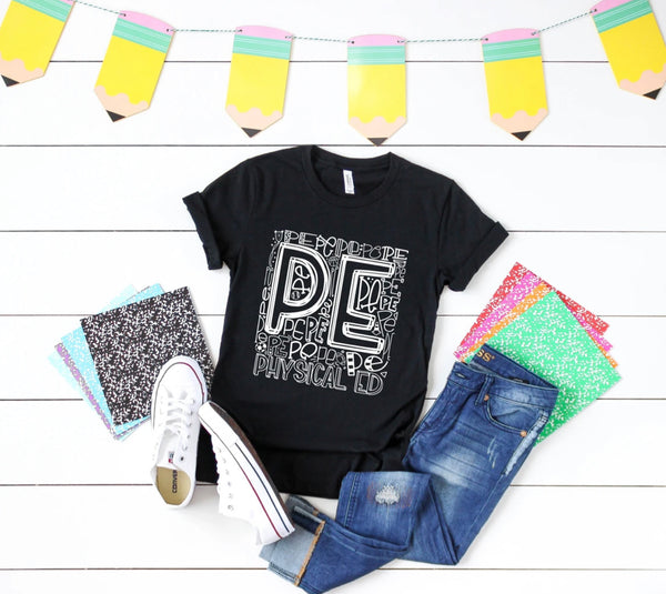 School Job Title Typography Graphic Tee